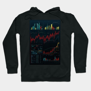 Day trading cryptocurrency with candle stick Hoodie